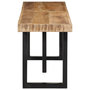 Voir la diapositive 3 : VIDAXL Banc 160 cm bois de manguier brut massif et acier