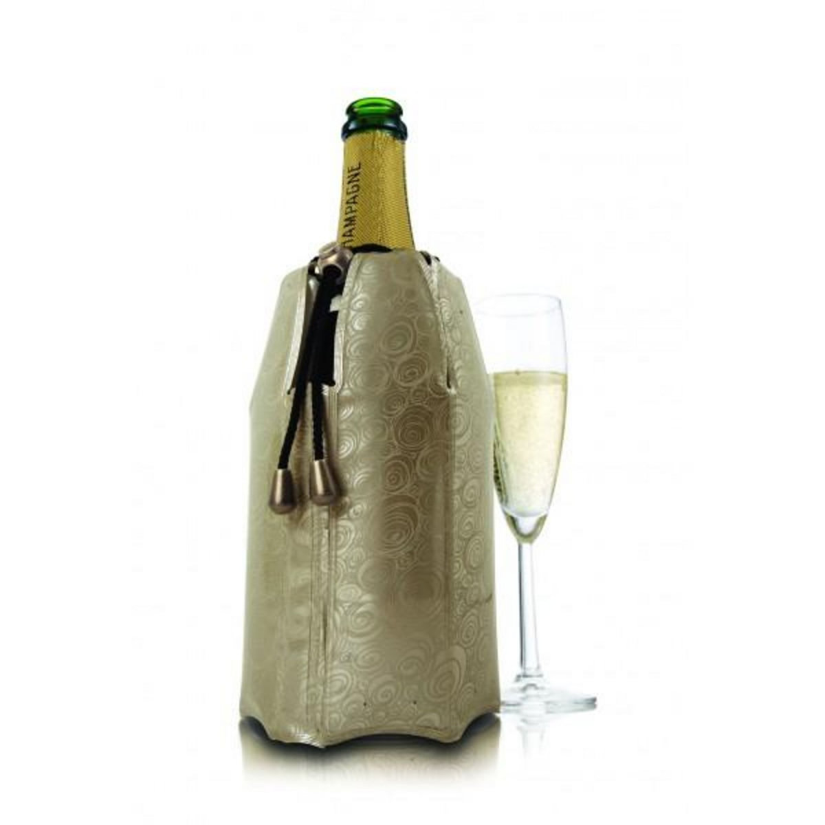 Vacu vin Rafraichisseur champagne platinum doré - 3885562