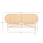 Voir la diapositive 4 : Rendez vous déco Tête de lit en rotin naturel 160 cm-Navahino