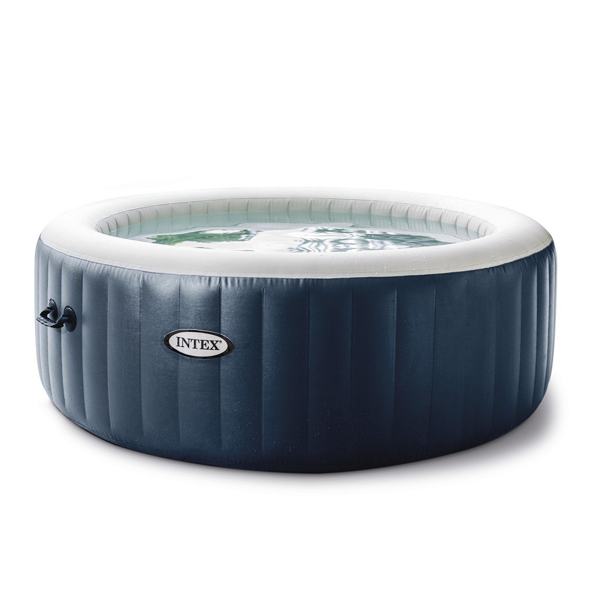 Voir la diapositive 1 : Intex Spa gonflable rond - 4/6 places - Diam 2,16m x 71 cm PURE SPA BLUE NAVY