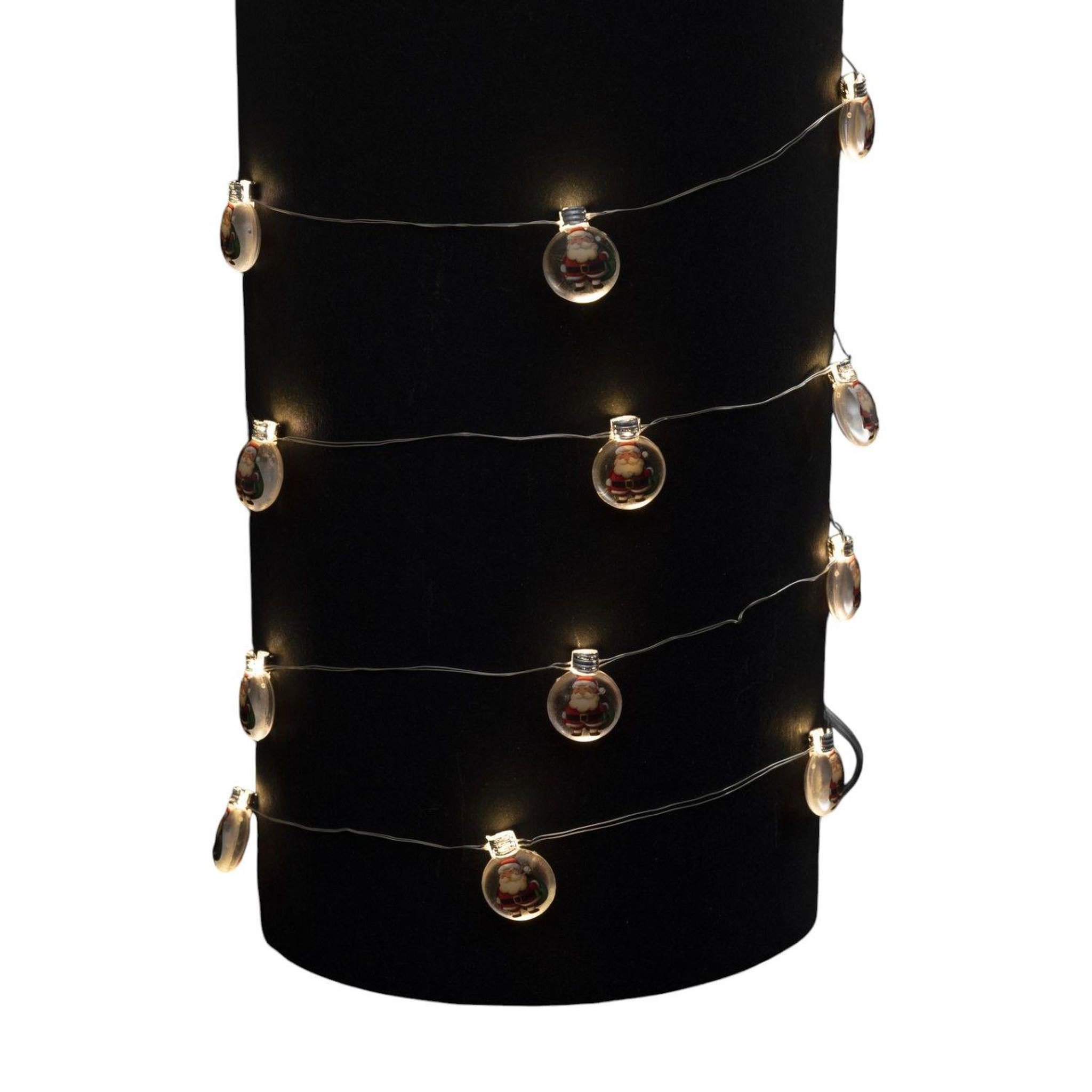FEERIC LIGHT & CHRISTMAS Guirlande de noël lumineuse ampoule xmas. Coloris disponibles : Marron