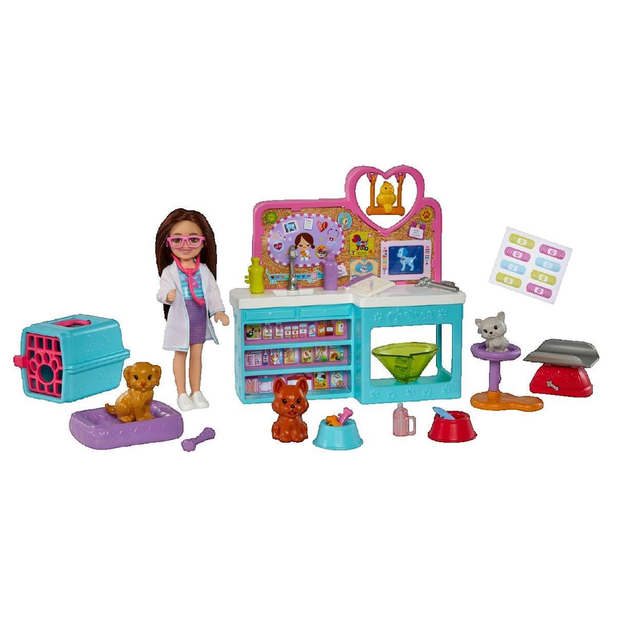BARBIE Coffret vétérinaire Barbie Chelsea blanc