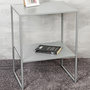 Voir la diapositive 3 : Paris Prix Table d'Appoint Avec Étagère  Rivoli  60cm Gris