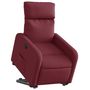 Voir la diapositive 3 : VIDAXL Fauteuil inclinable rouge bordeaux tissu