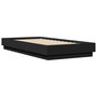 Voir la diapositive 3 : VIDAXL Cadre de lit sans matelas noir 90x190 cm bois ingenierie
