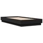 Voir la diapositive 3 : VIDAXL Cadre de lit sans matelas noir 90x190 cm bois ingenierie