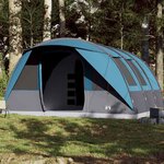 VIDAXL Tente familiale tunnel 7 personnes bleu impermeable