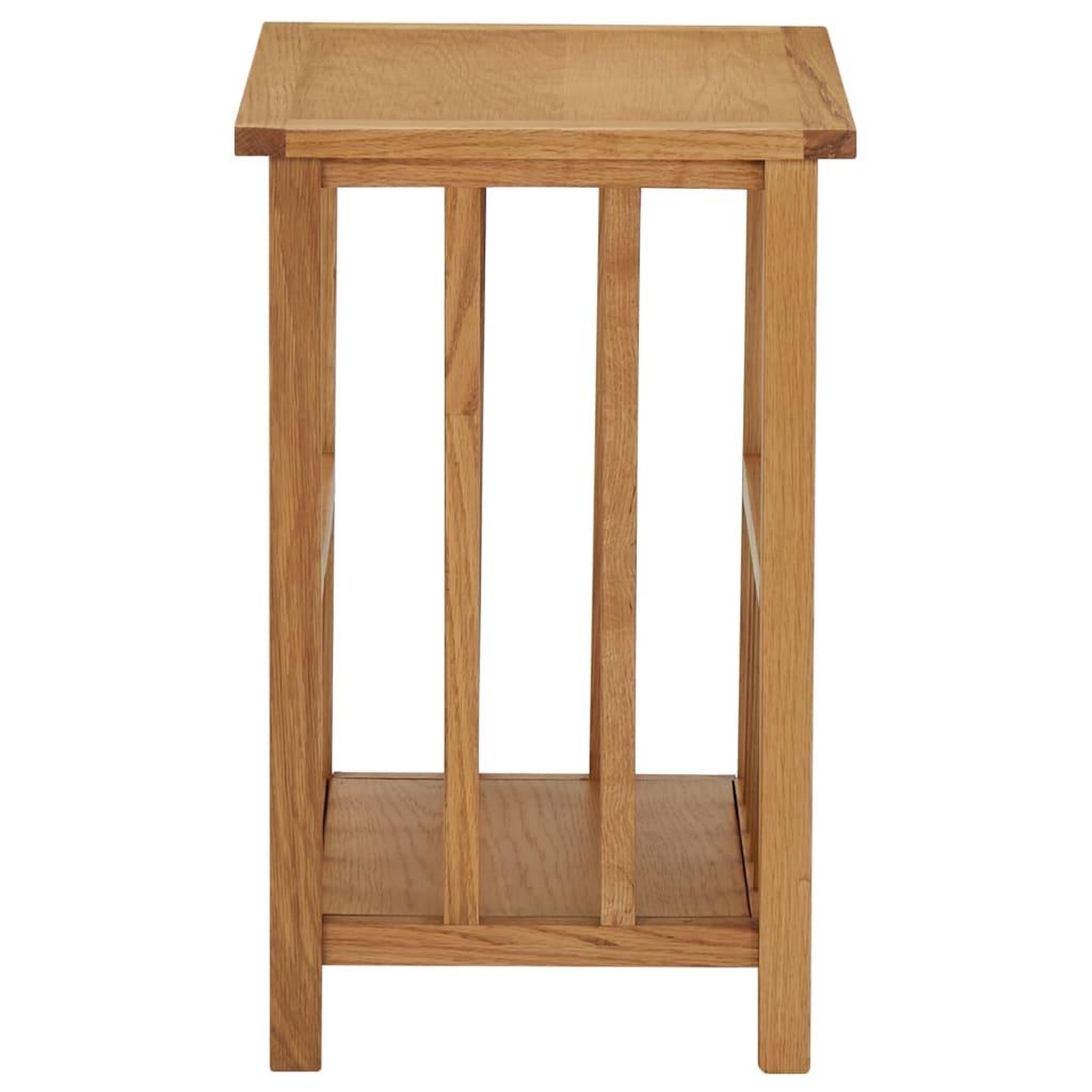 Voir la diapositive 3 : VIDAXL Table a revues 45x35x55 cm Bois de chene solide