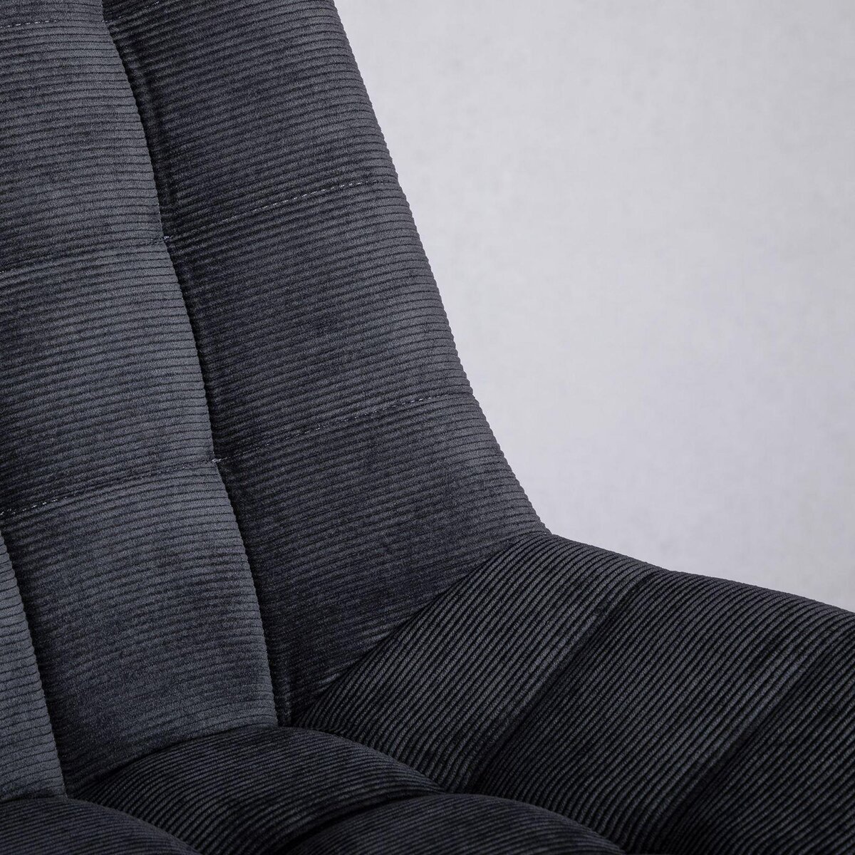 IDIMEX Chaise de bureau VASILO en velours côtelé