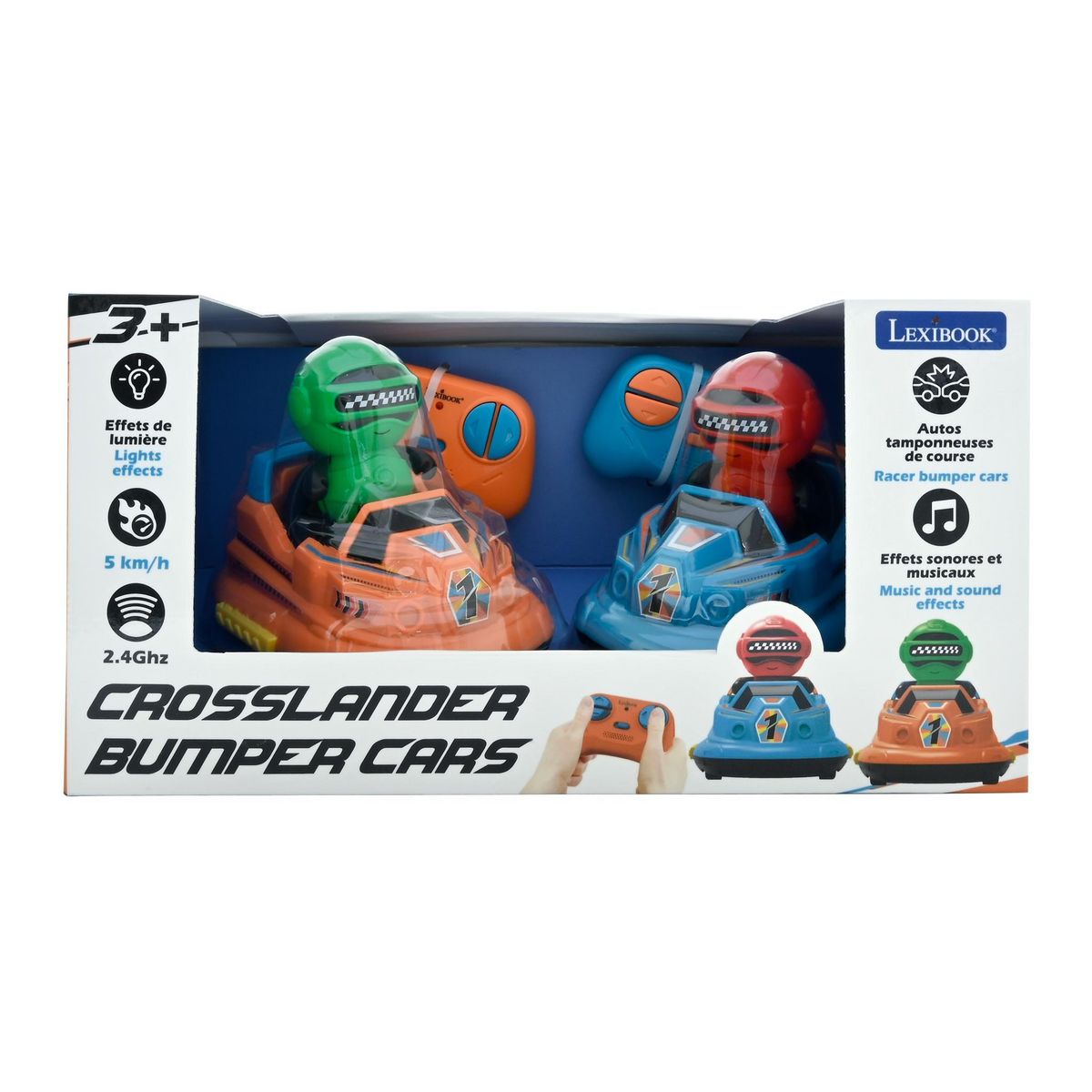 Lexibook CROSSLANDER BUMPERS SET – 2 voitures et 2 figurines amovibles