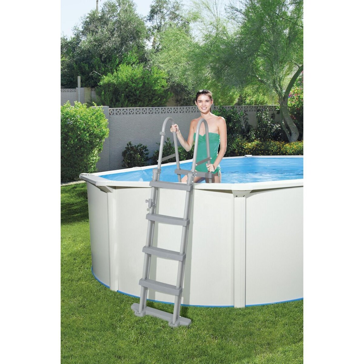 BESTWAY Piscine hors sol acier ovale - 500x360x120cm - HYDRIUM