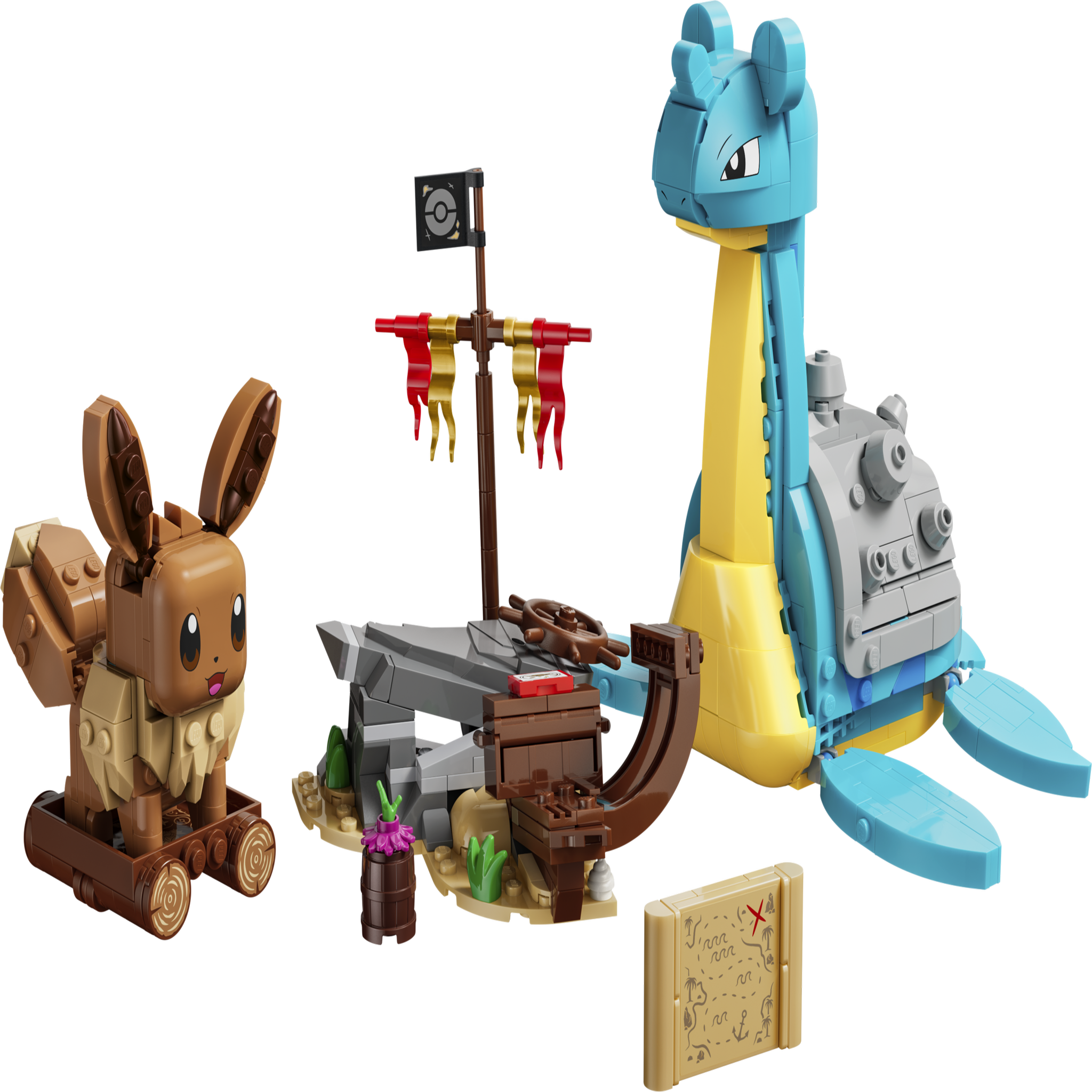 LEGO Lego pokémon 72162 chasse au trésor d'évoli et lokhlass  dès 8 ans