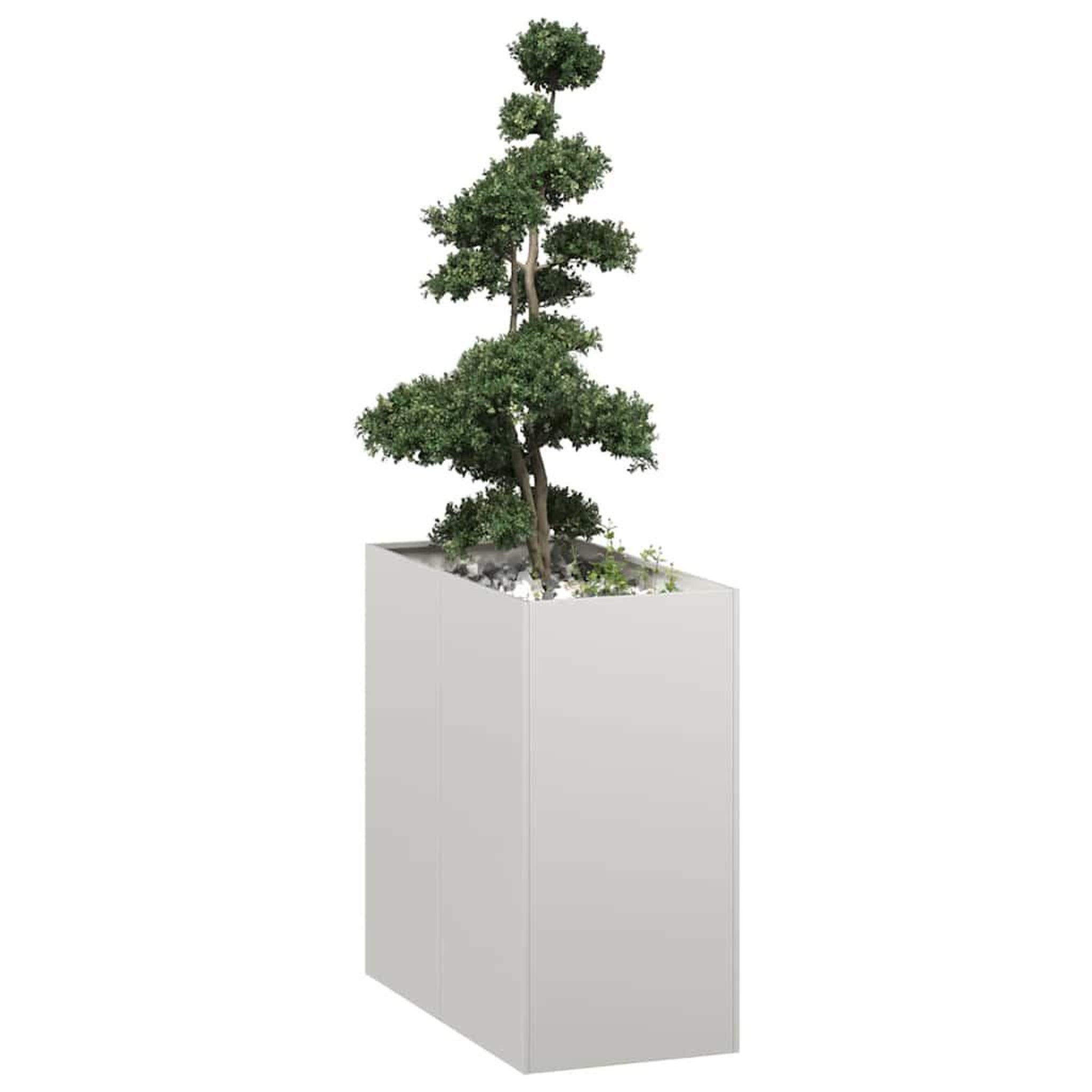 VIDAXL Jardiniere 40x80x80 cm acier inoxydable