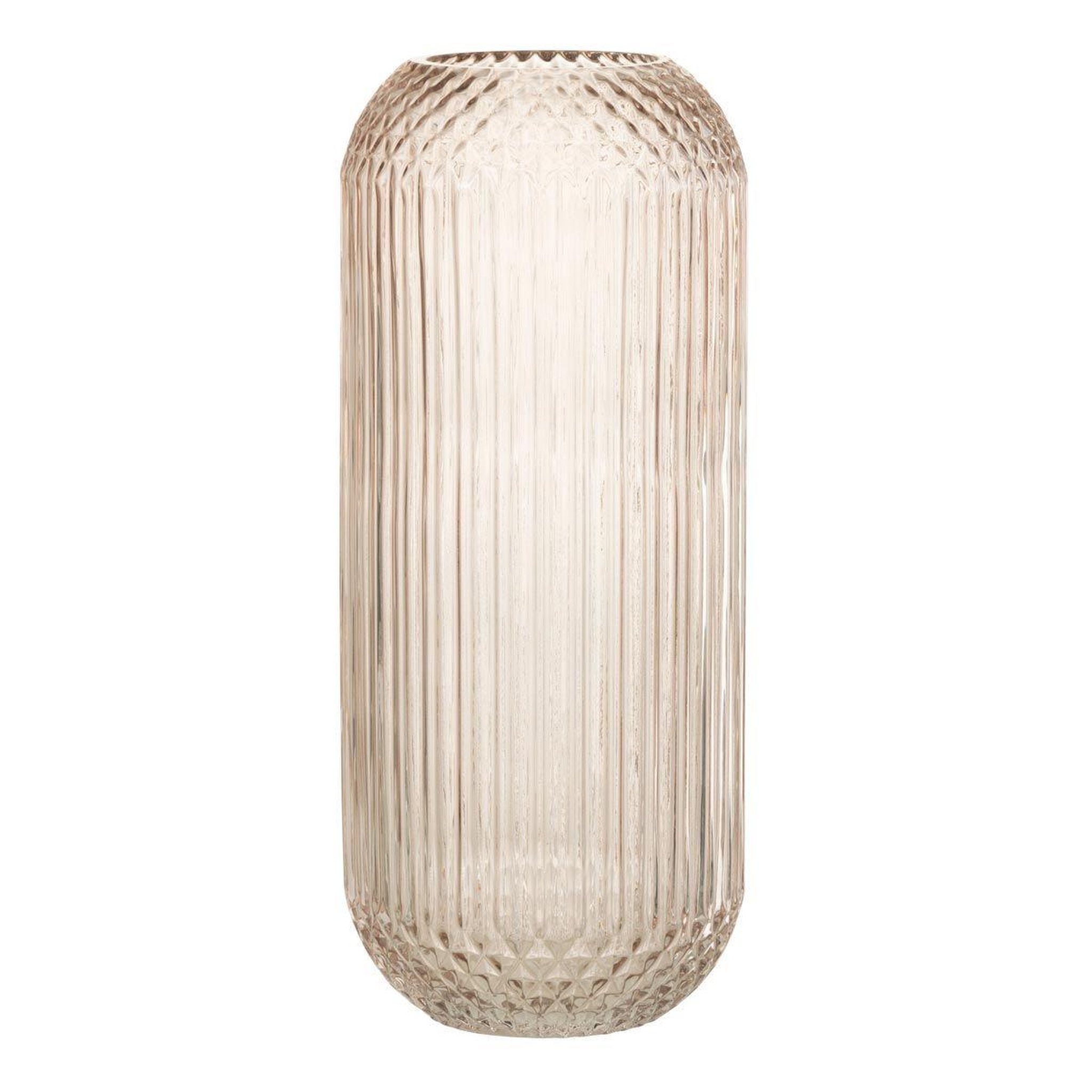 Voir la diapositive 1 : J-LINE Vase design en verre  yuan  36cm rose