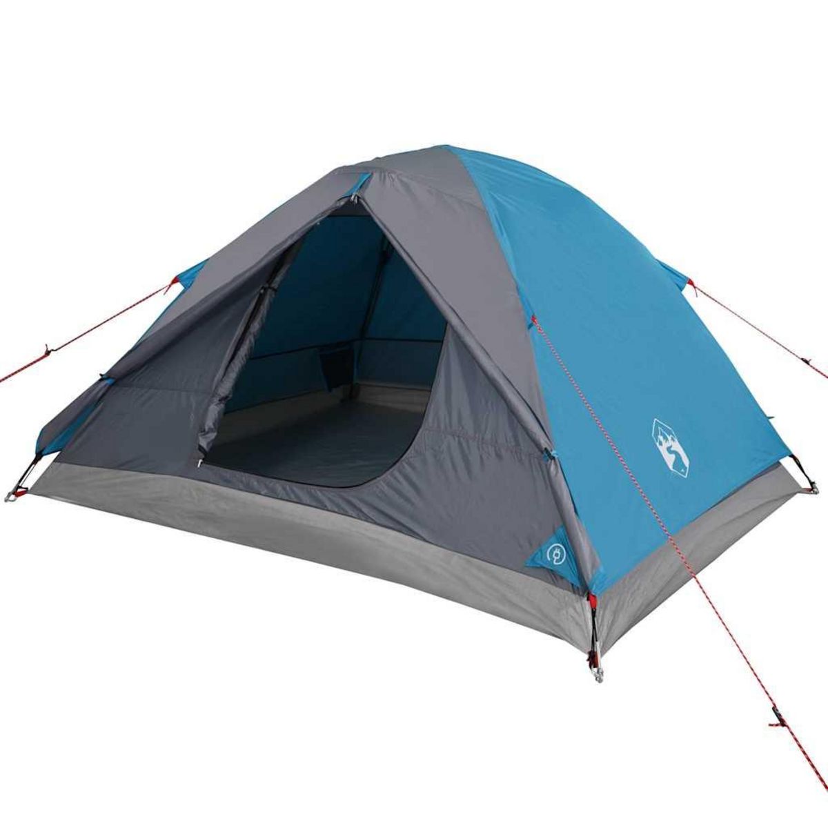 VIDAXL Tente de camping a dome 3 personnes bleu impermeable