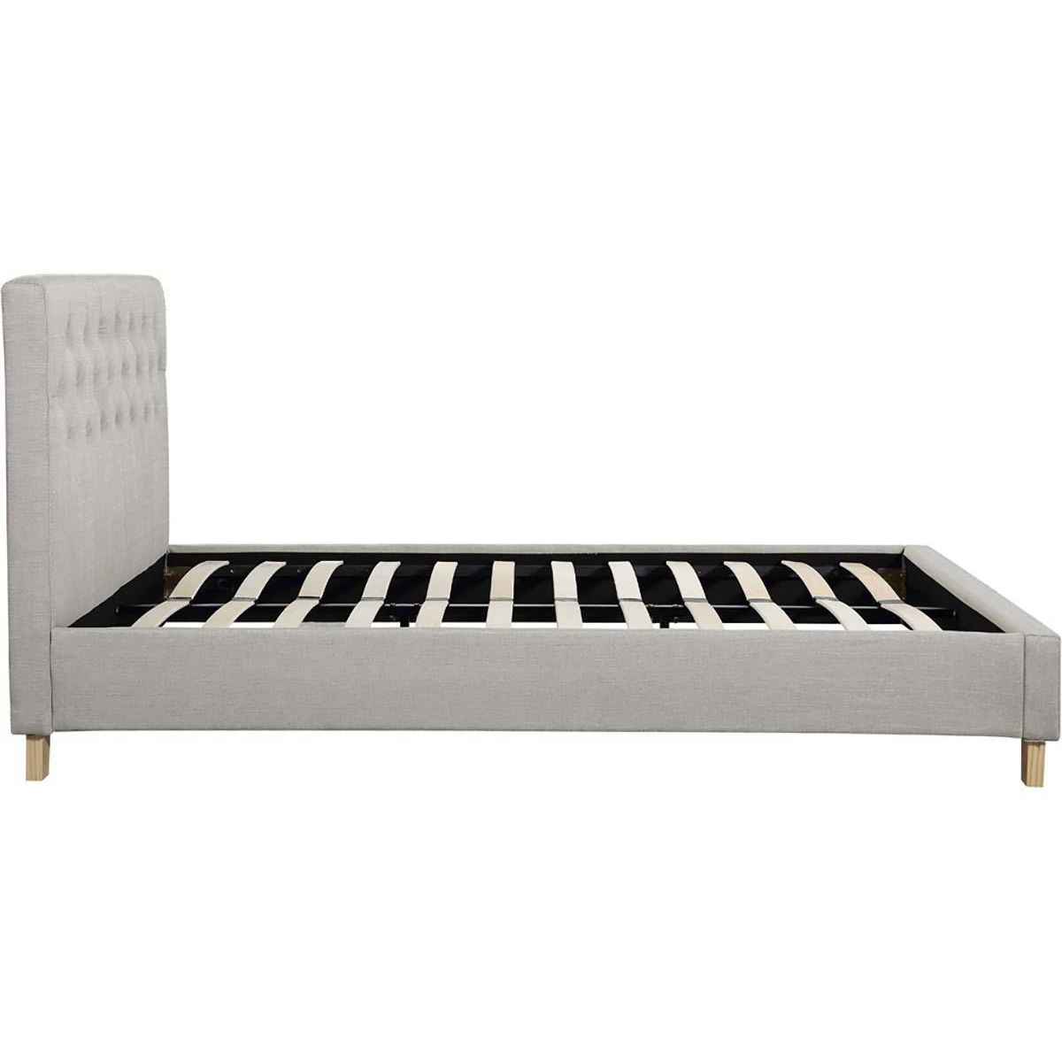 Habitat et Jardin Lit double  Emmy  - 140 x 190 cm - Beige