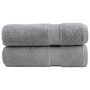 Voir la diapositive 1 : VIDAXL Essuie mains de qualité supérieure SOLUND 2 pcs gris 600 g m²