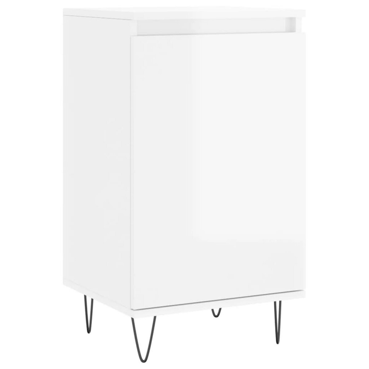 VIDAXL Buffet blanc brillant 40x35x70 cm bois d'ingenierie