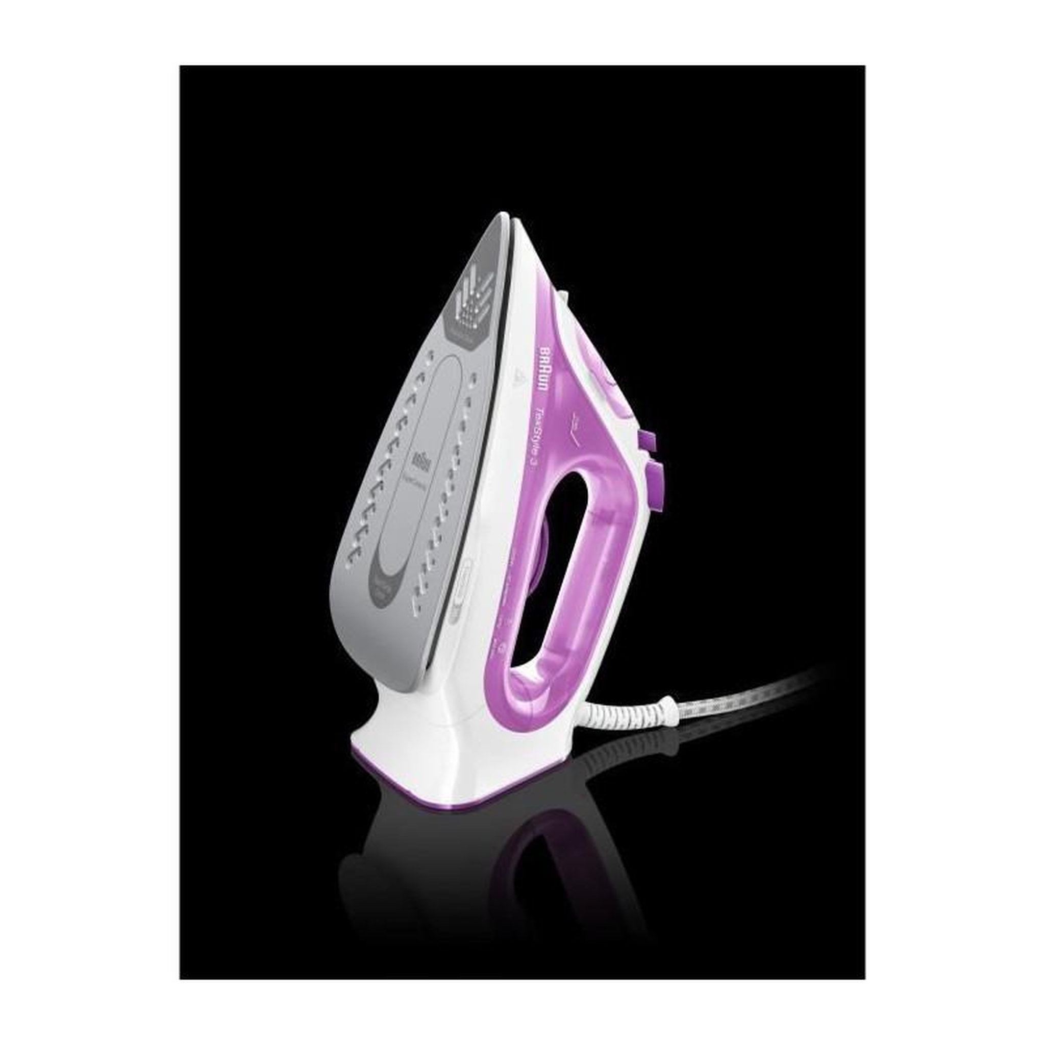 Voir la diapositive 2 : BRAUN BRAUN SI3030PU - Fer Vapeur - TexStyle - Systeme anti-tartre - débit vapeur 45g/min