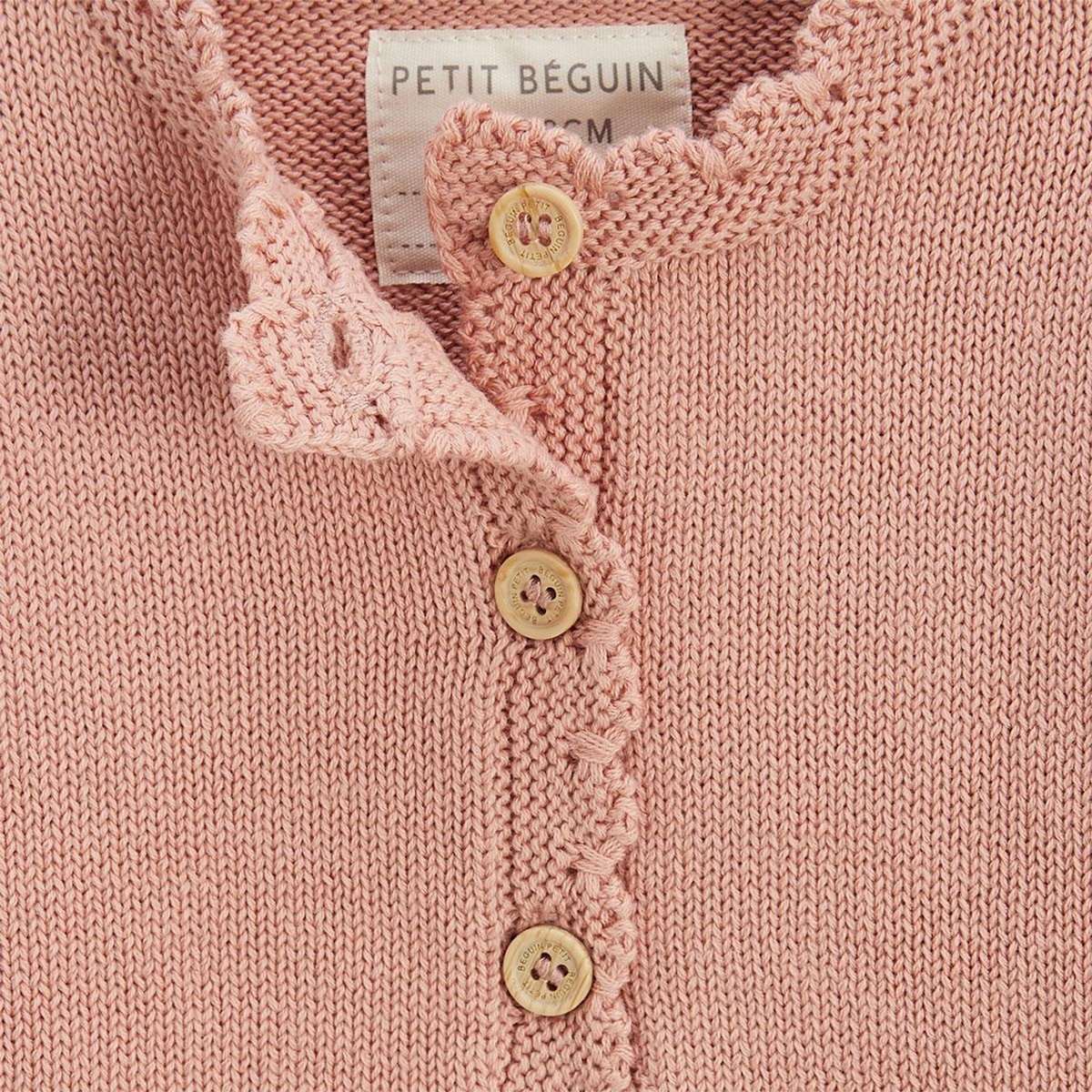 Petit Béguin Gilet enfant en tricot Poésie d'été