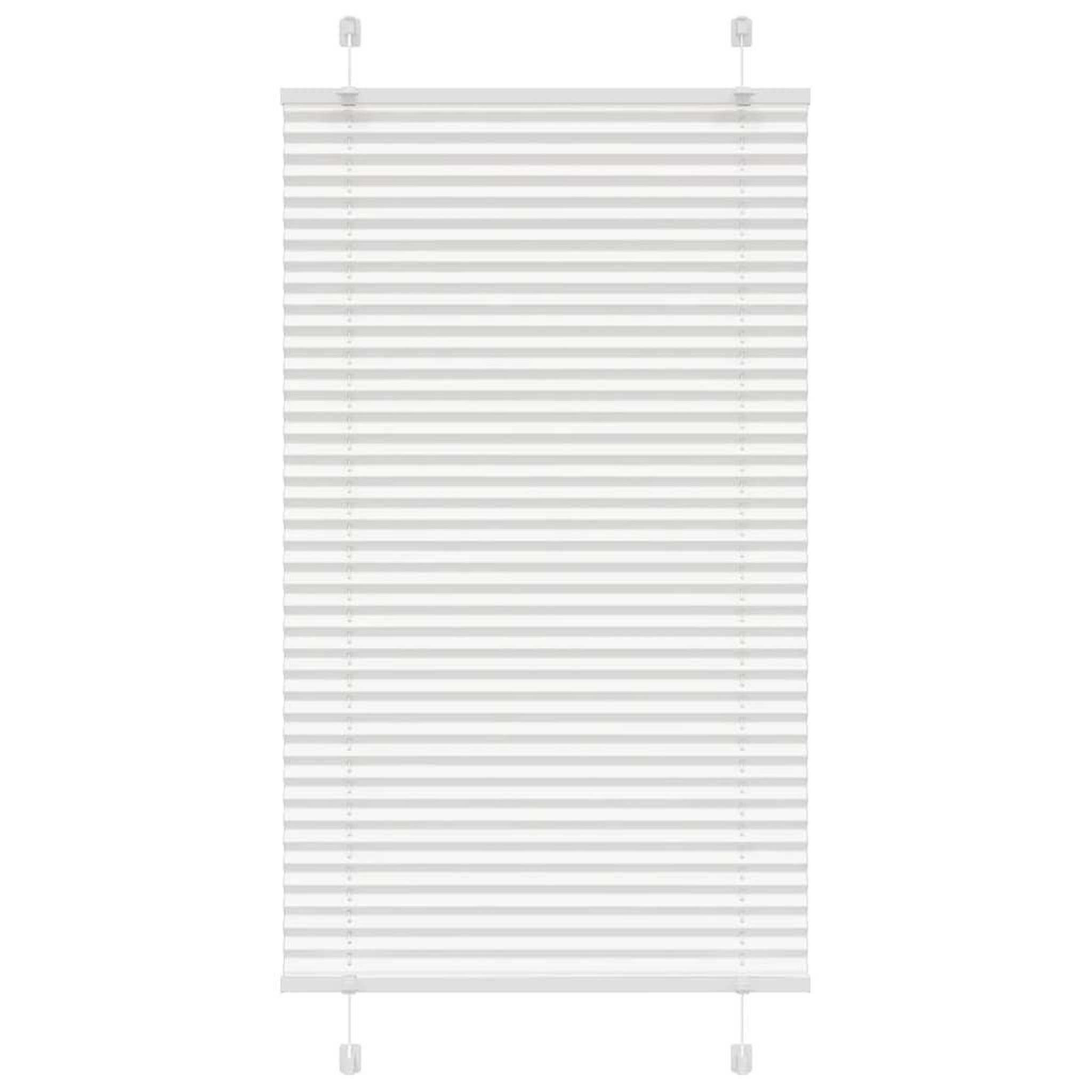 VIDAXL Store plisse blanc 80x100 cm largeur du tissu 79,4 cm polyester