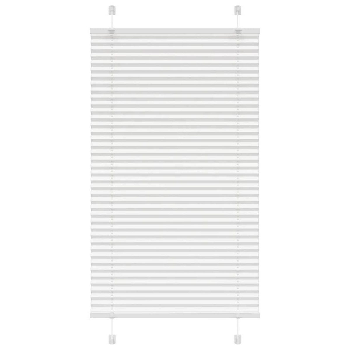 VIDAXL Store plisse blanc 80x100 cm largeur du tissu 79,4 cm polyester