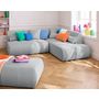 Voir la diapositive 2 : LISA DESIGN Onyx - pouf d'appoint - en tissu mailles 3d