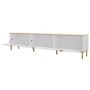 Voir la diapositive 3 : BEST MOBILIER Hope - meuble tv 202 cm - 3 portes