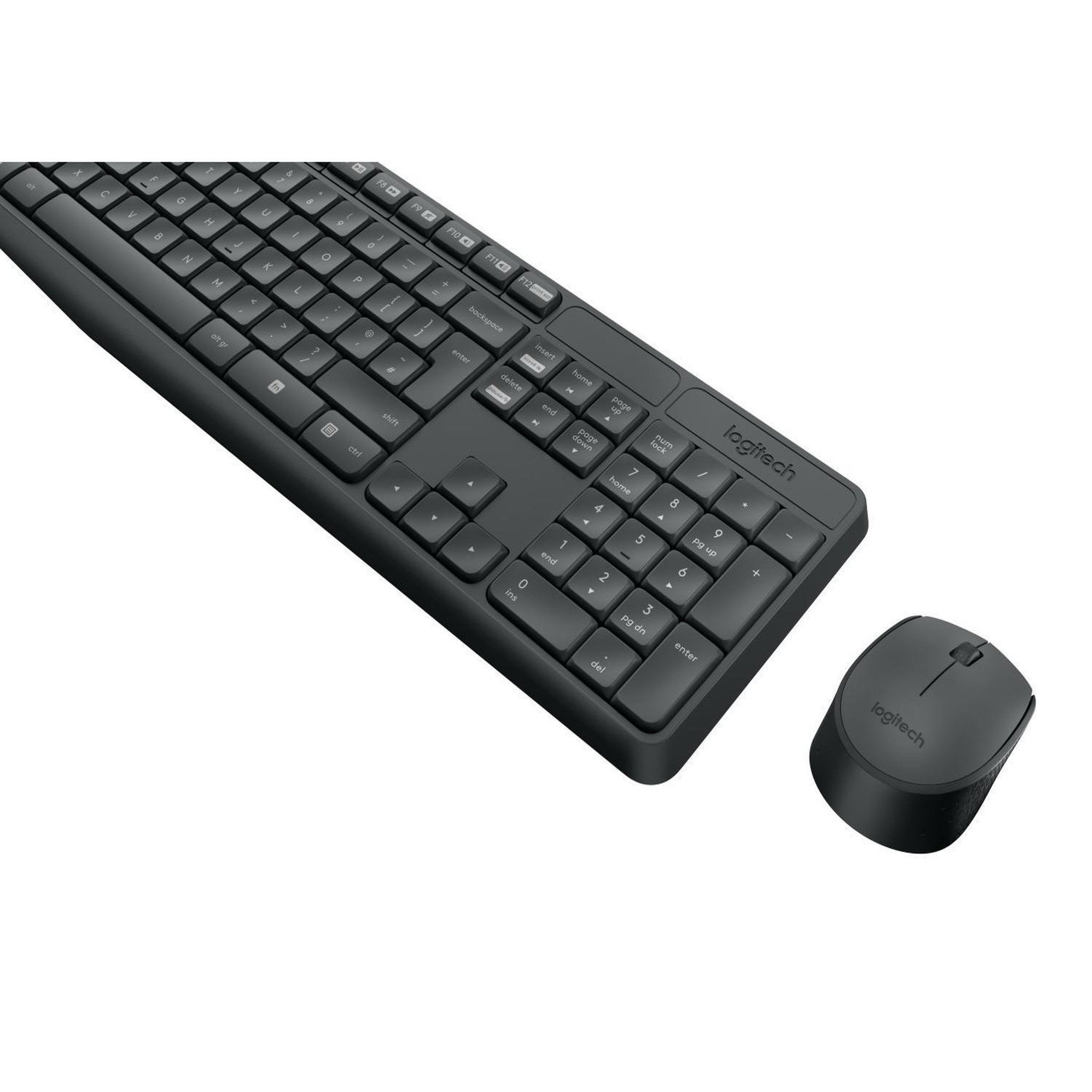 Voir la diapositive 3 : Logitech Logitech mk235 clavier souris incluse usb qwerty us international gris