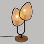 Voir la diapositive 4 : ATMOSPHERA Lampe à Poser en Métal  Olme  44cm Beige