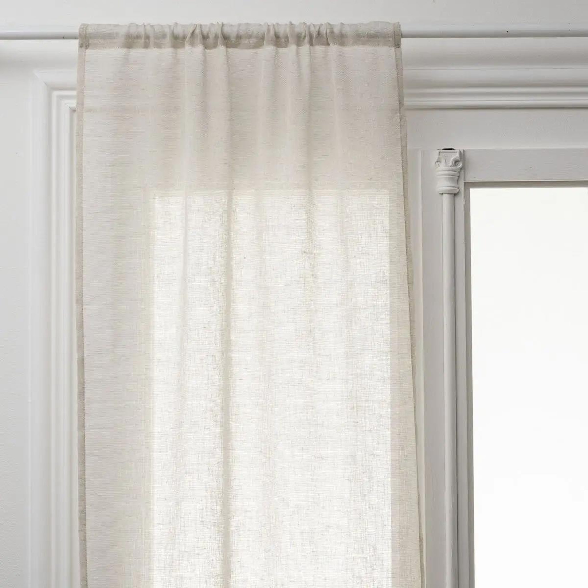 ATMOSPHERA Paire de voilages  fred  60x90cm lin