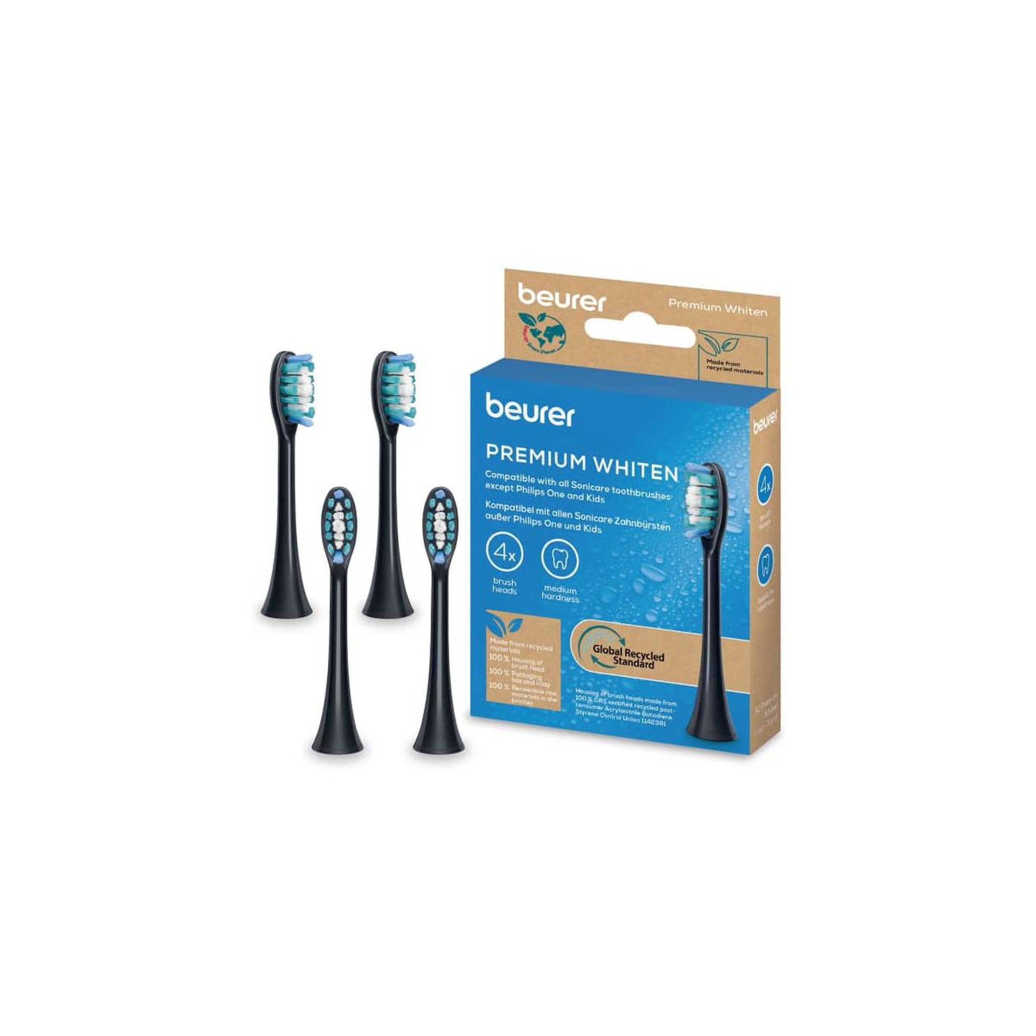Voir la diapositive 3 : Beurer Beurer 10531 tête de brosses 4 pièce(s) Noir