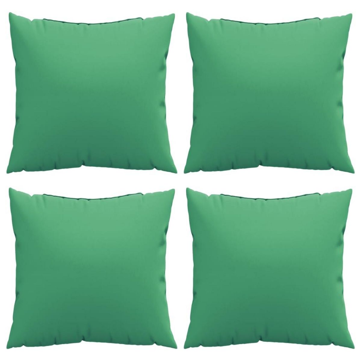 VIDAXL Coussins de canape lot de 4 vert 50x50 cm tissu