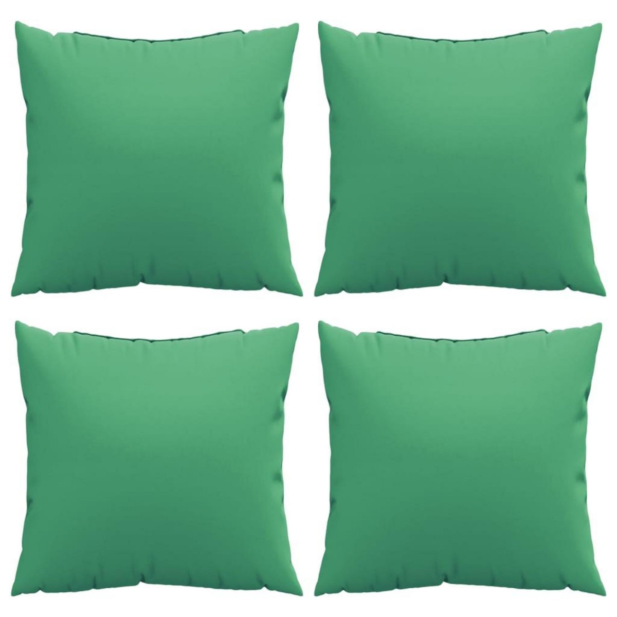 VIDAXL Coussins de canape lot de 4 vert 50x50 cm tissu