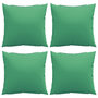 Voir la diapositive 4 : VIDAXL Coussins de canape lot de 4 vert 50x50 cm tissu
