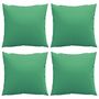 Voir la diapositive 4 : VIDAXL Coussins de canape lot de 4 vert 50x50 cm tissu