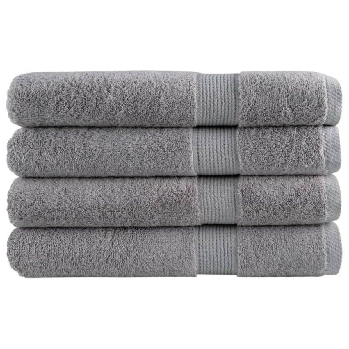 VIDAXL Serviettes de sauna de qualité supérieure SOLUND 4 pcs gris