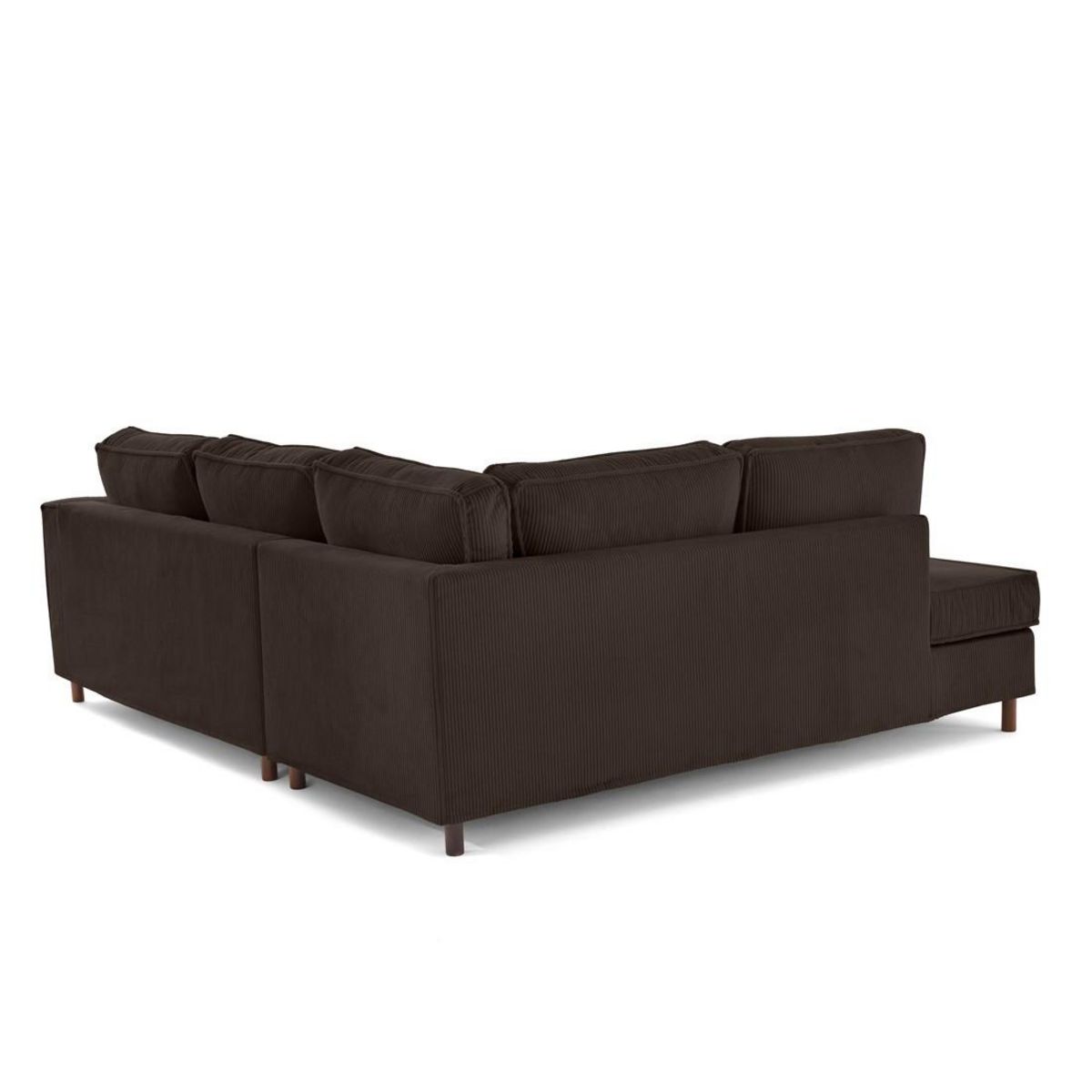 LISA DESIGN Jake - canapé déhoussable d'angle gauche 5 places en velours côtelé