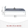 Voir la diapositive 3 : INTERLINK Lit simple FANA 90x200
