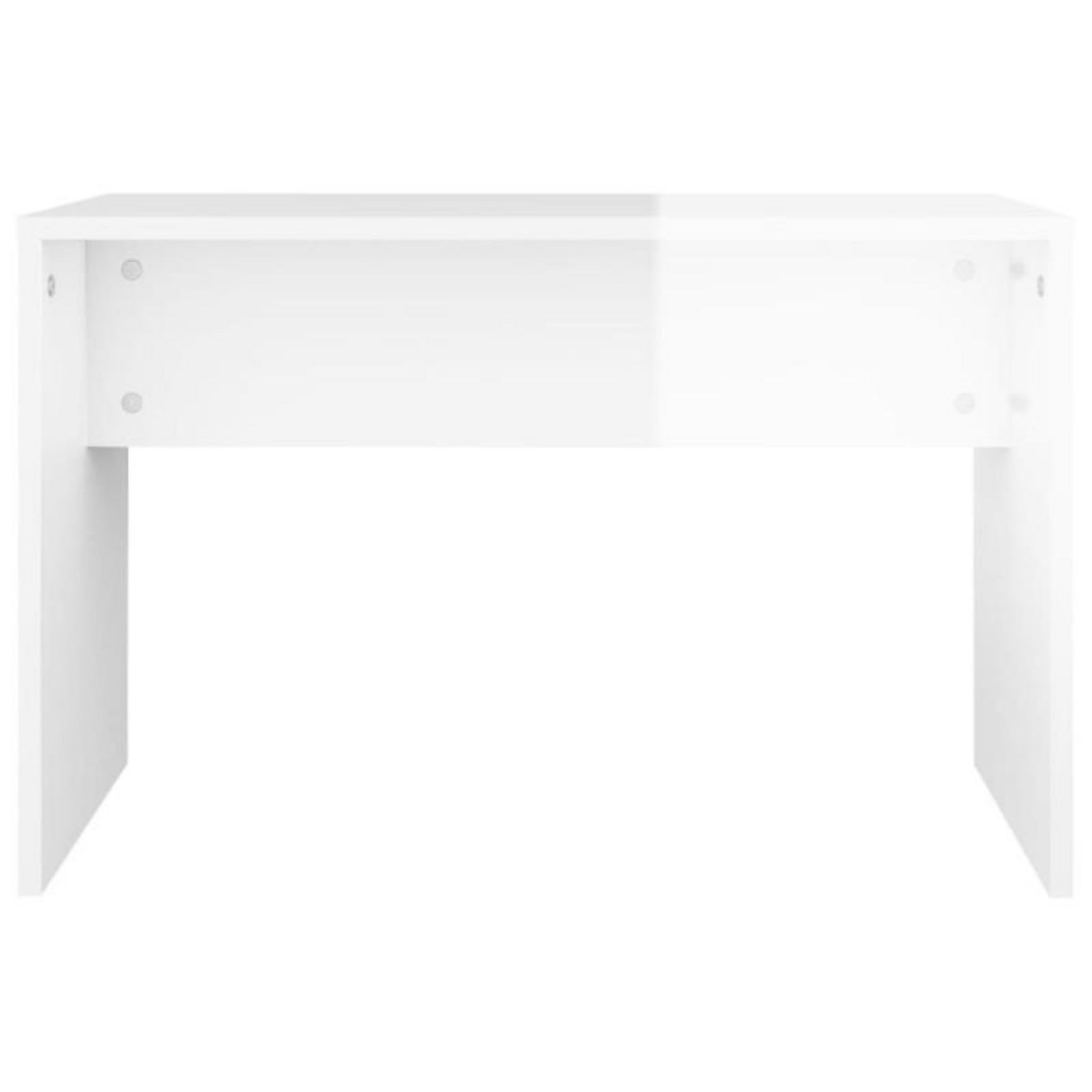 VIDAXL Tabouret de toilette Blanc brillant70x35x45cm Bois d ingénierie