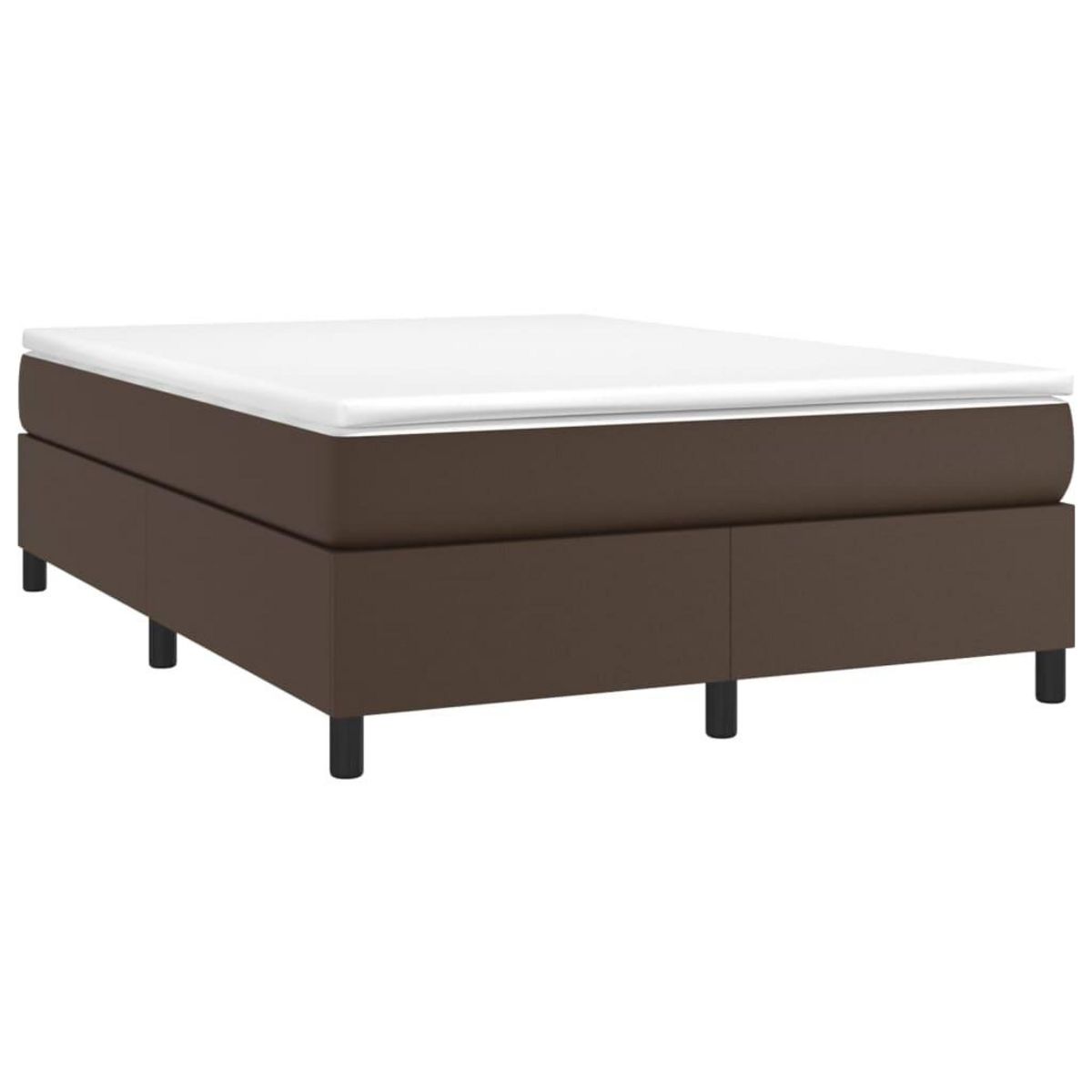 VIDAXL Cadre de lit sans matelas marron 140x190 cm similicuir