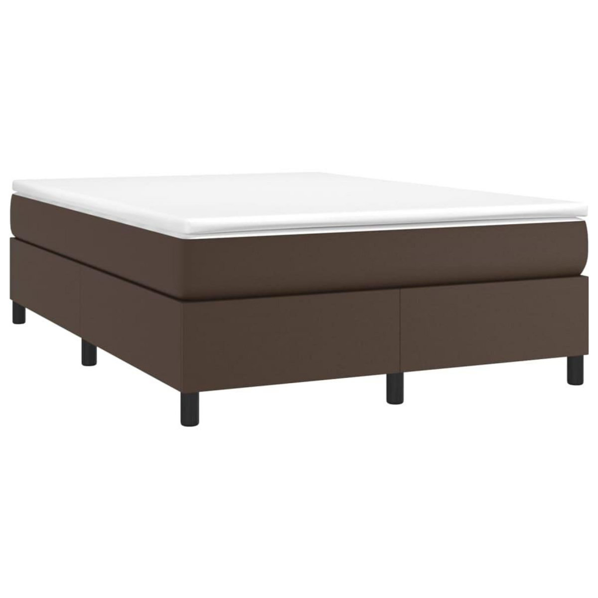 VIDAXL Cadre de lit sans matelas marron 140x190 cm similicuir