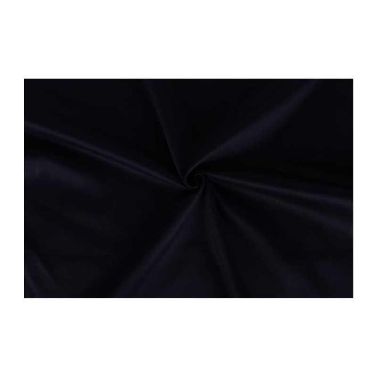 MENZZO Set housse de couette 240x220cm et 2 taies d'oreiller Lovina uni Satin de Coton Bleu foncé