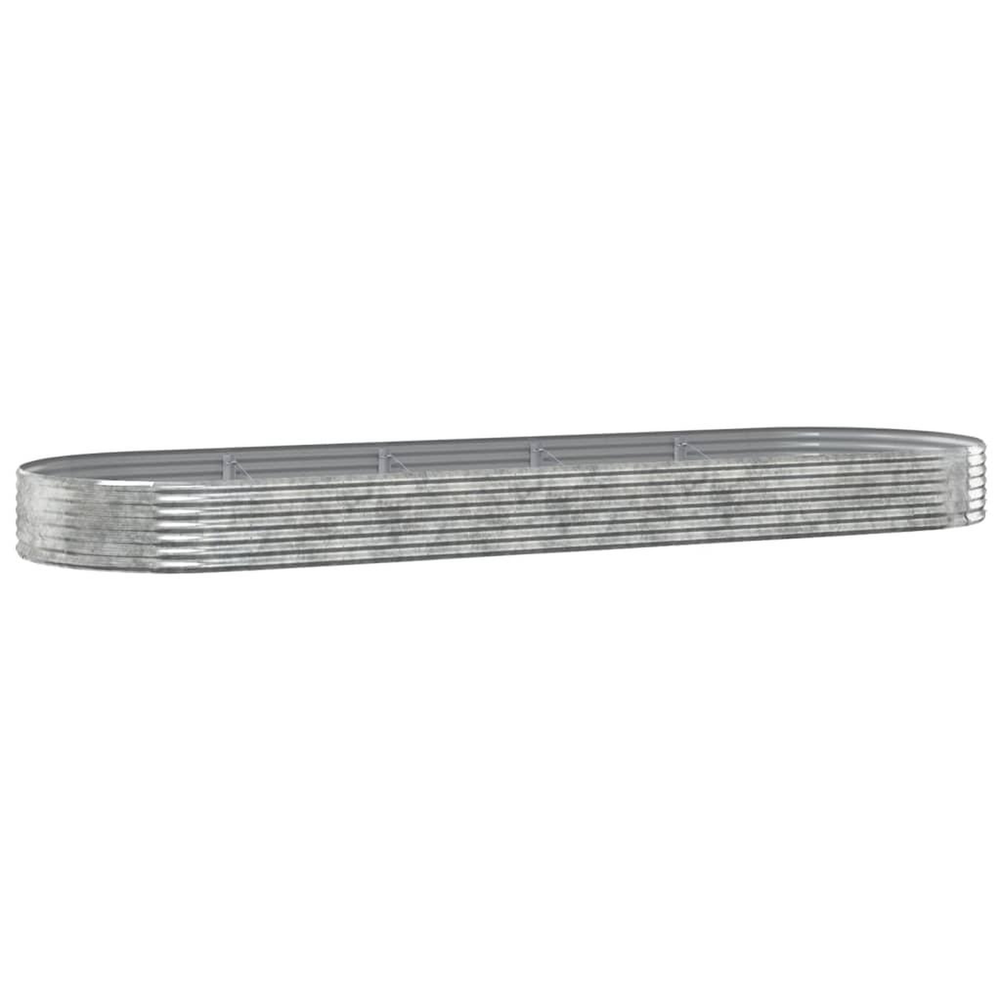 Voir la diapositive 2 : VIDAXL Lit sureleve de jardin Acier enduit de poudre Argente