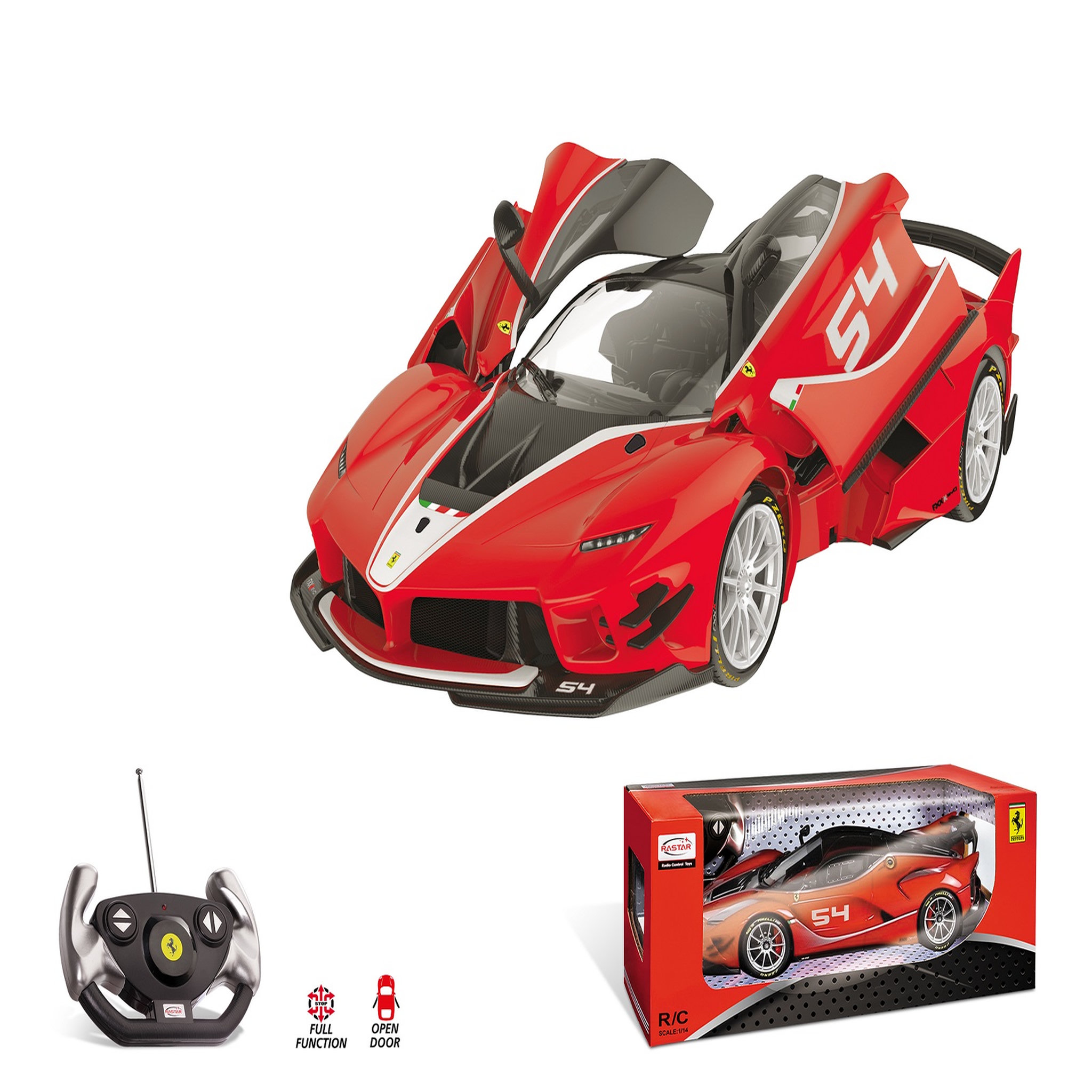 Voir la diapositive 2 : MONDO Ferrari radiocommandée 1/14ème