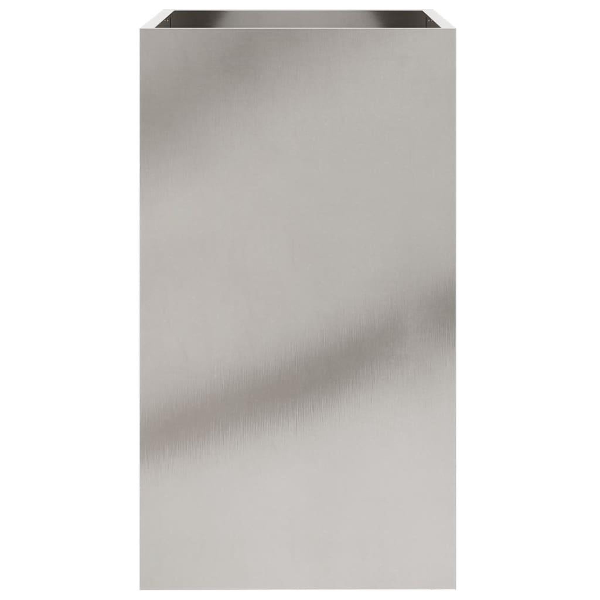 Voir la diapositive 4 : VIDAXL Jardiniere argente 42x38x75 cm acier inoxydable