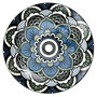 Voir la diapositive 1 : Paris Prix Lot de 6 Assiettes à Dessert  Mandala  19cm Bleu
