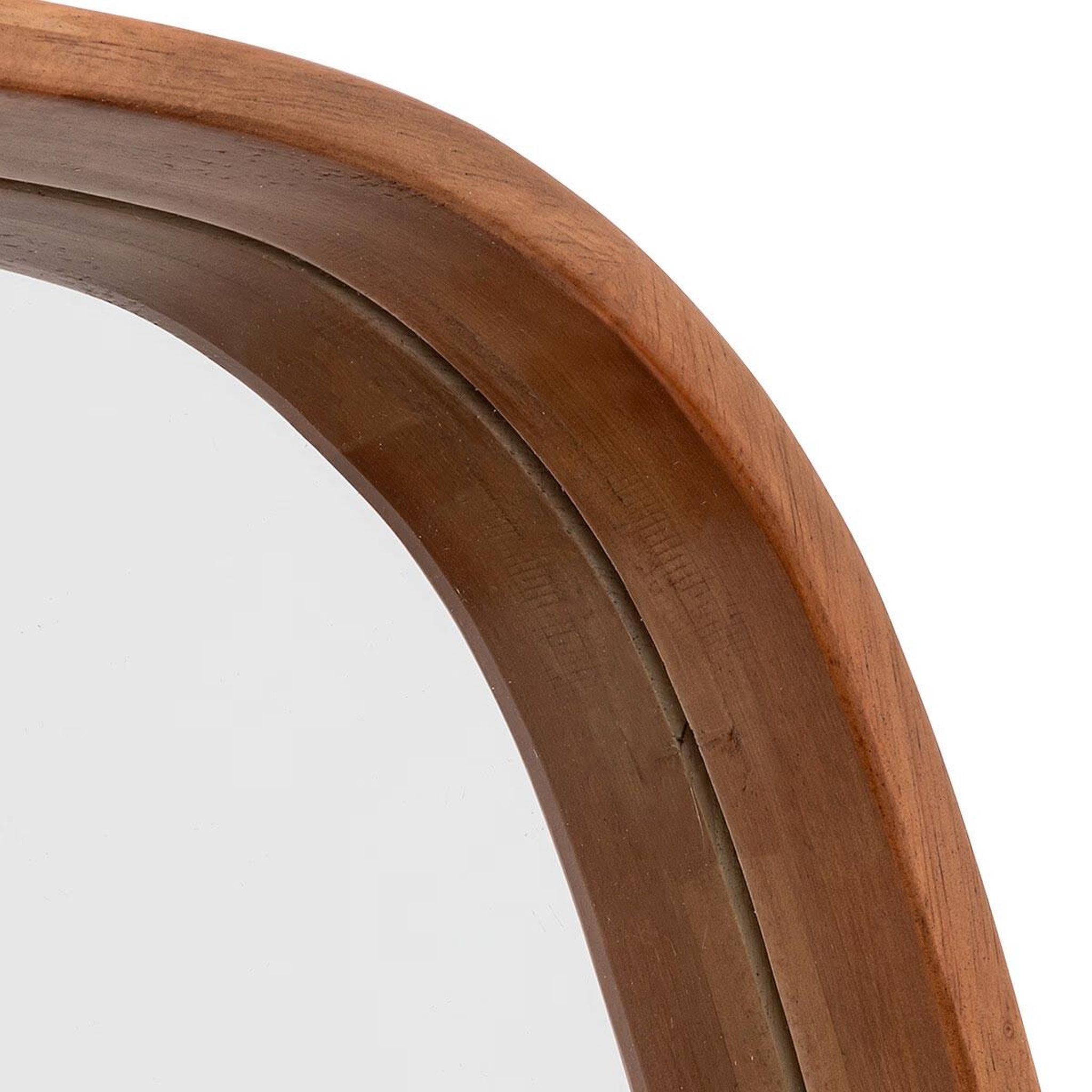 Voir la diapositive 2 : ATMOSPHERA Miroir mural ovale  jasna  80cm marron