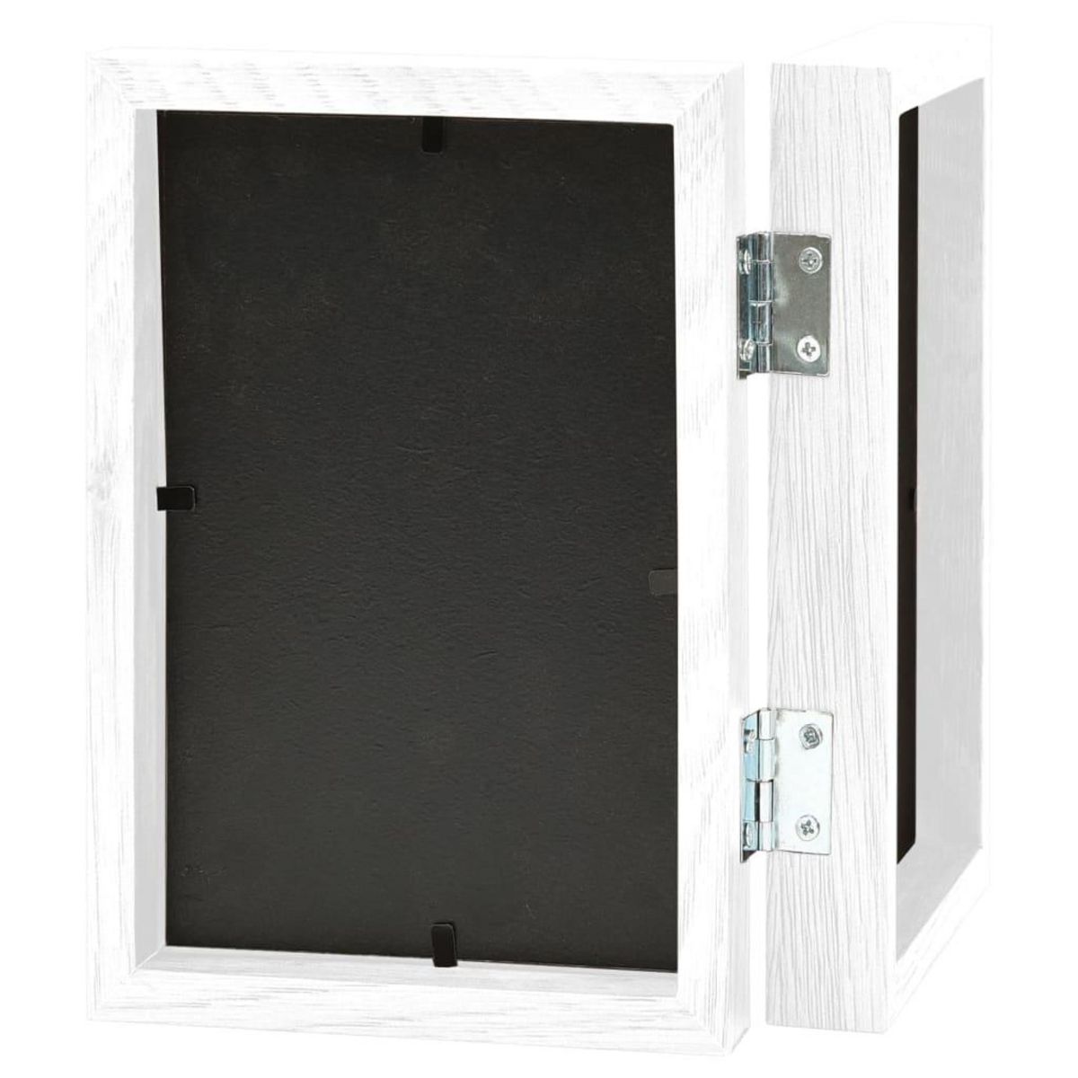 VIDAXL Cadre photo depliable en deux Blanc 2x(21x29,7 cm)