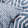 Voir la diapositive 3 : TODAY Parure housse de couette en coton 57 fils motif géométrique LÉNA